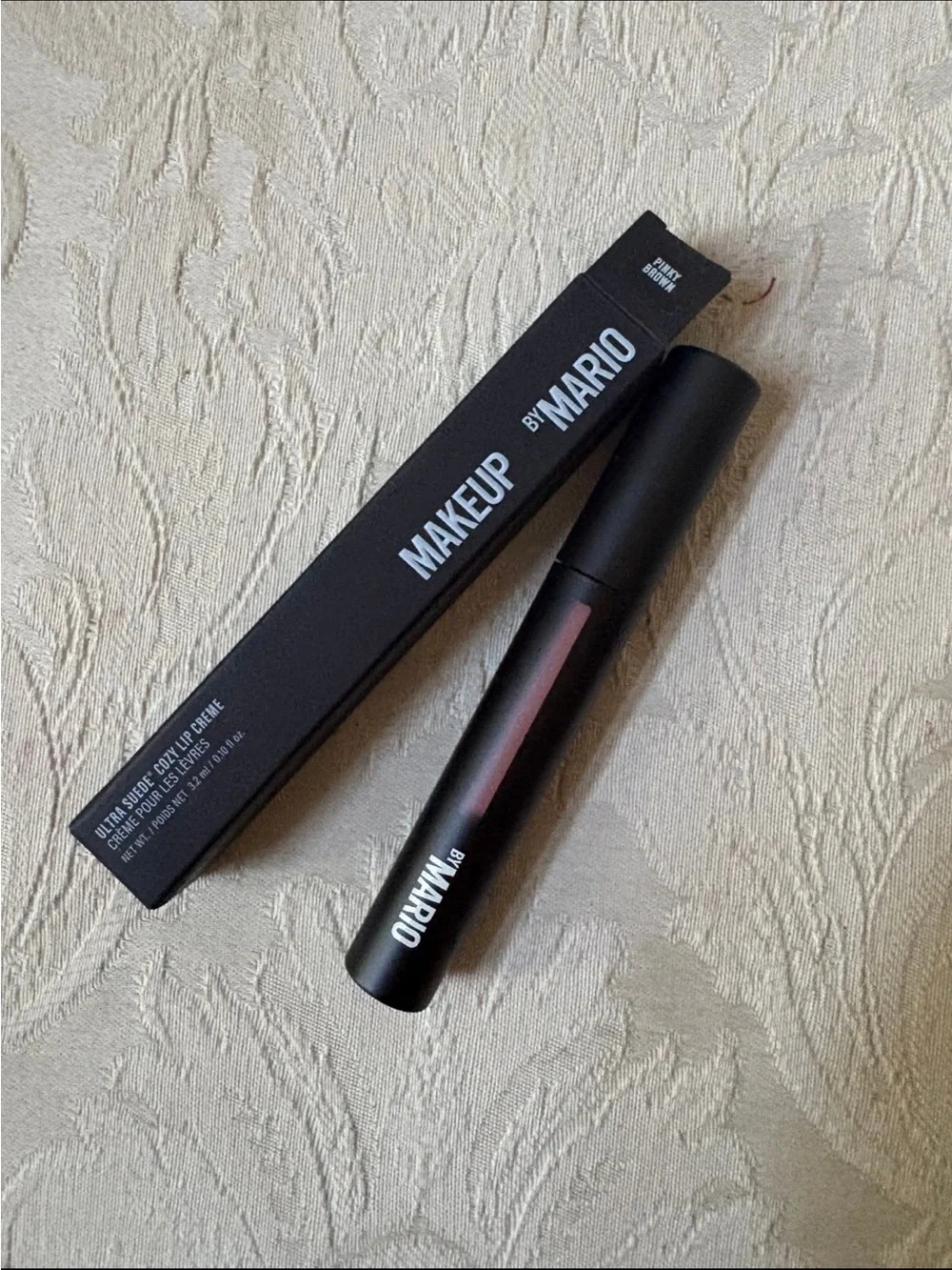 Makeup by Mario Ultra Suede Cozy Lip Crème Lipstick in Pinky Brown BNIB
